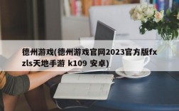 德州游戏(德州游戏官网2023官方版fxzls天地手游 k109 安卓)