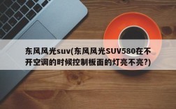 东风风光suv(东风风光SUV580在不开空调的时候控制板面的灯亮不亮?)